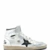 Golden Goose Baskets Homme Sky Star Cuir Argenté Noir -Golden Goose-boutique golde37877 pck20220223 1 1