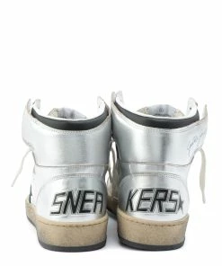Golden Goose Baskets Homme Sky Star Cuir Argenté Noir -Golden Goose-boutique golde37877 pck20220223 5 1