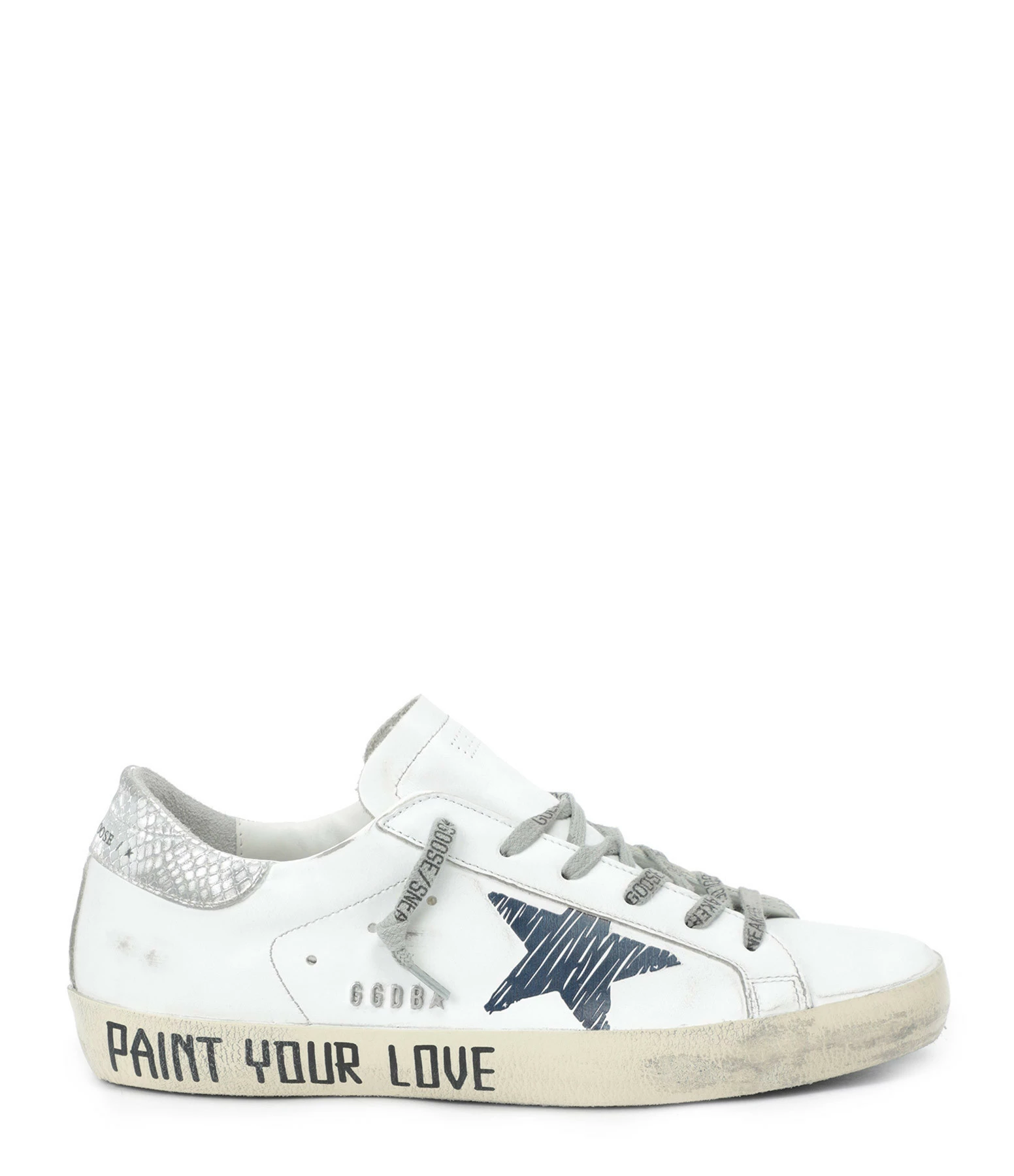 Golden Goose Baskets Superstar Sérigraphie Cuir Blanc 3 Golden Goose Baskets Superstar Sérigraphie Cuir Blanc