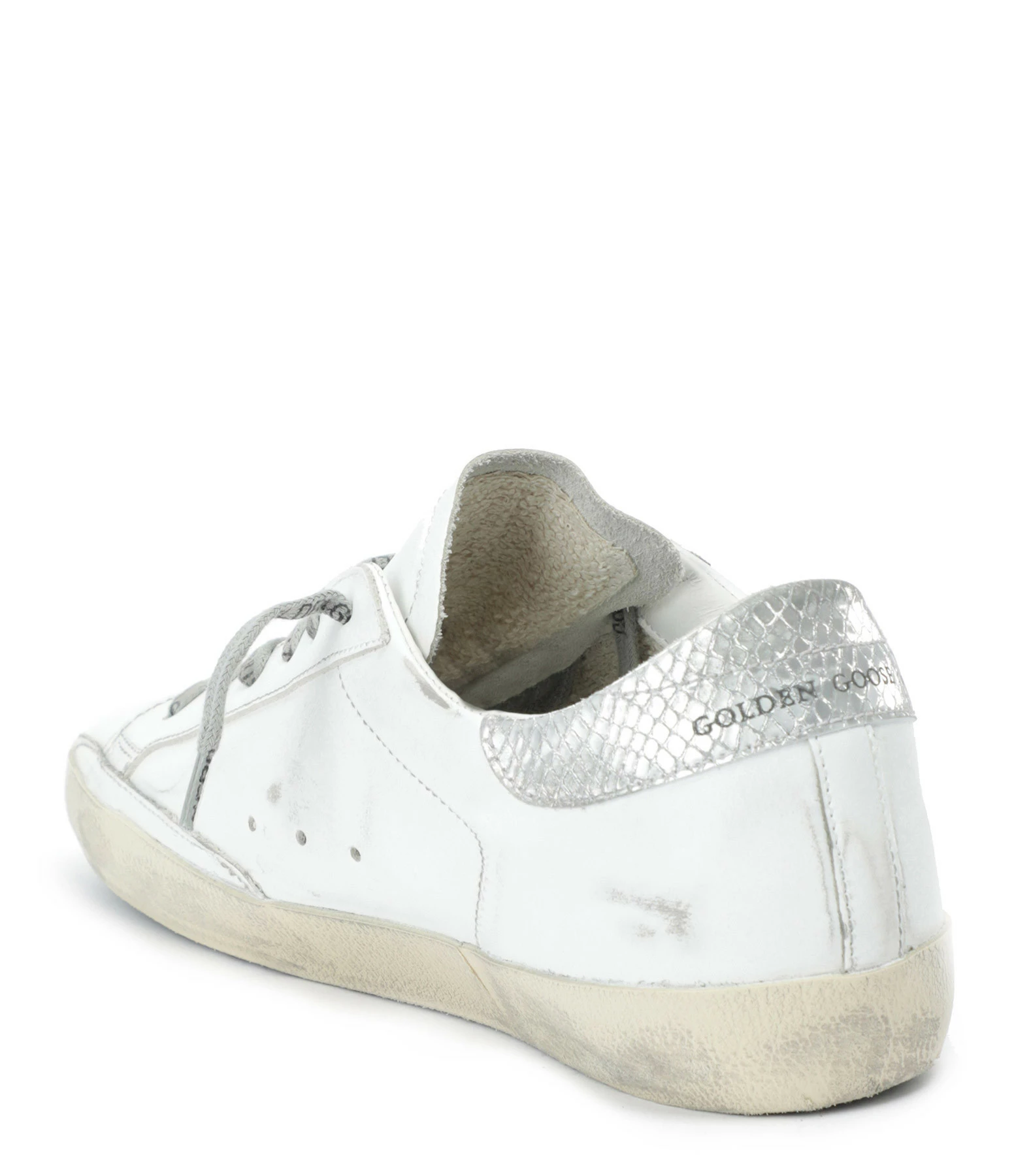 Golden Goose Baskets Superstar Sérigraphie Cuir Blanc 5 Golden Goose Baskets Superstar Sérigraphie Cuir Blanc – Image 3