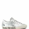 Golden Goose Baskets Superstar Sérigraphie Cuir Argenté -Golden Goose-boutique golde37882 pck20220209 1
