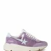 Golden Goose Baskets Running Cuir Suédé Violet