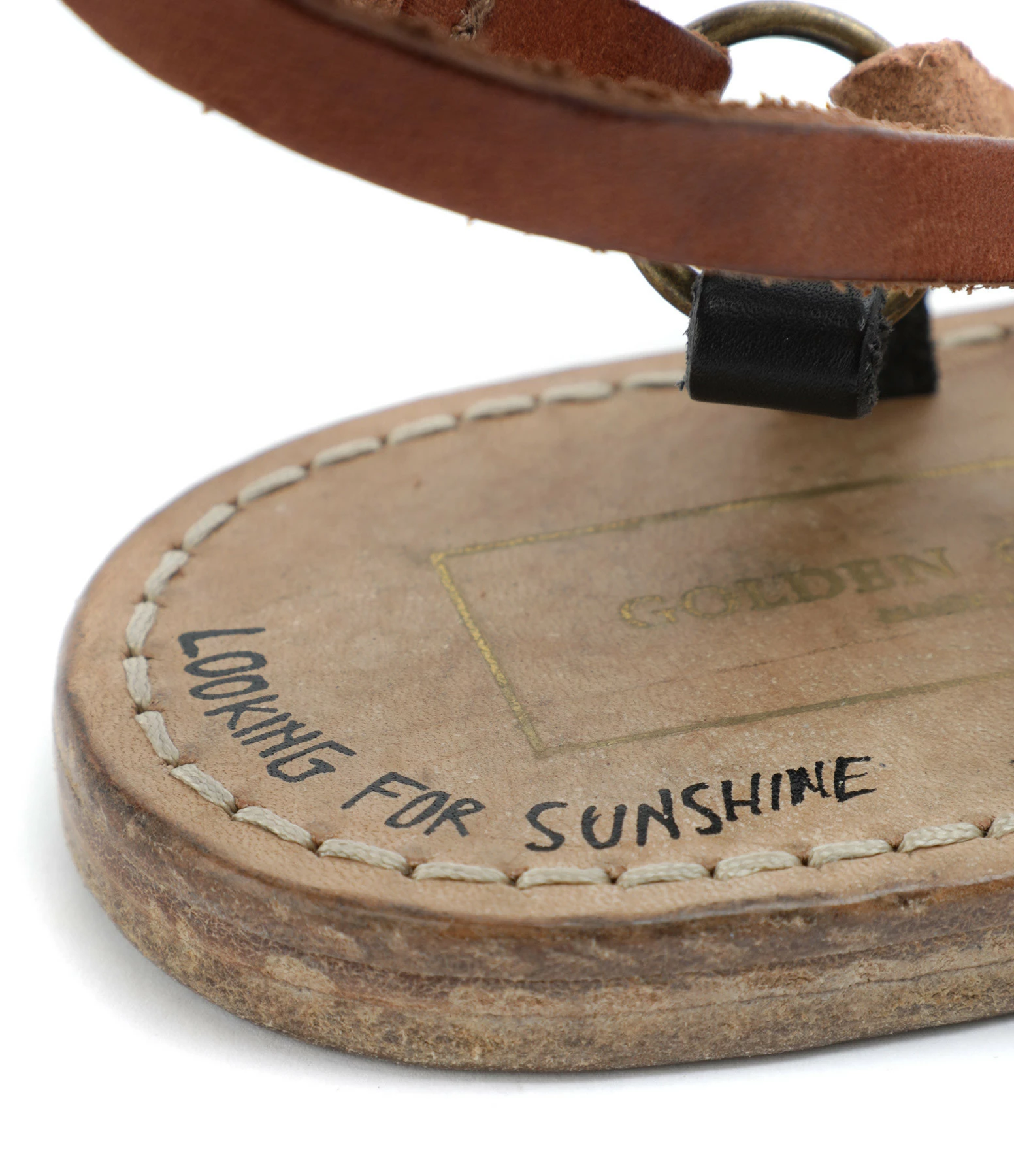 Golden Goose Sandales Grace Cuir Marron Noir 6 Golden Goose Sandales Grace Cuir Marron Noir – Image 4