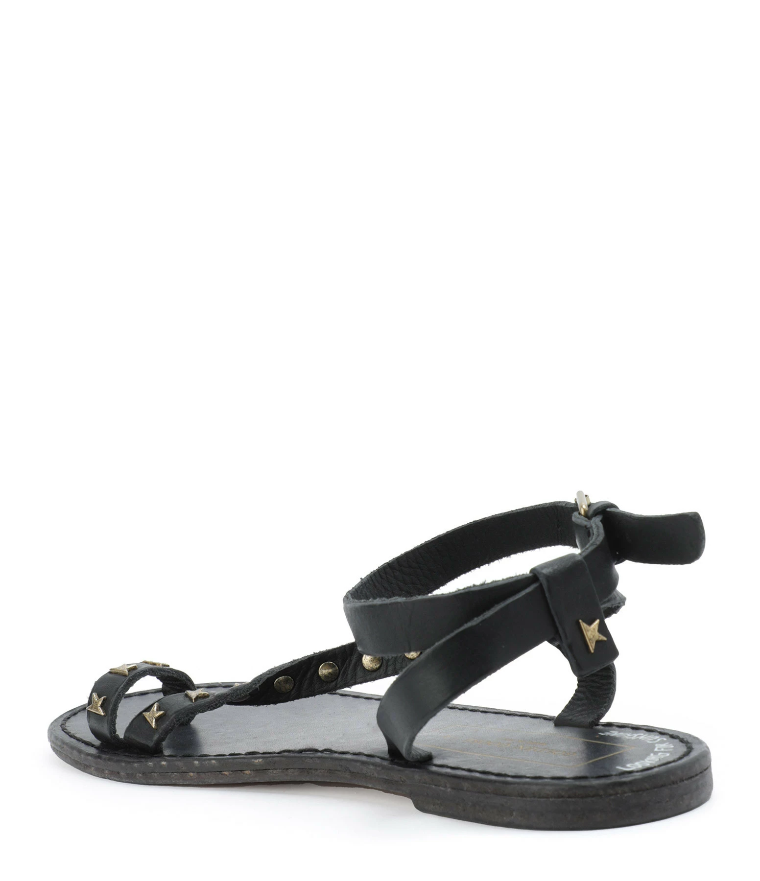 Golden Goose Sandales Janis Cuir Clous Noir 5 Golden Goose Sandales Janis Cuir Clous Noir – Image 3