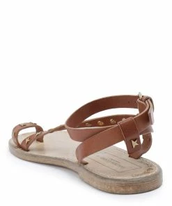 Golden Goose Sandales Janis Cuir Clous Marron -Golden Goose-boutique golde37890 pck20220314 3