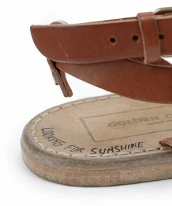 Golden Goose Sandales Janis Cuir Clous Marron -Golden Goose-boutique golde37890 pck20220314 4