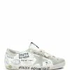 Golden Goose Baskets Enfant Superstar Sérigraphie Cuir Blanc Gris -Golden Goose-boutique golde37936 pck20220209 1