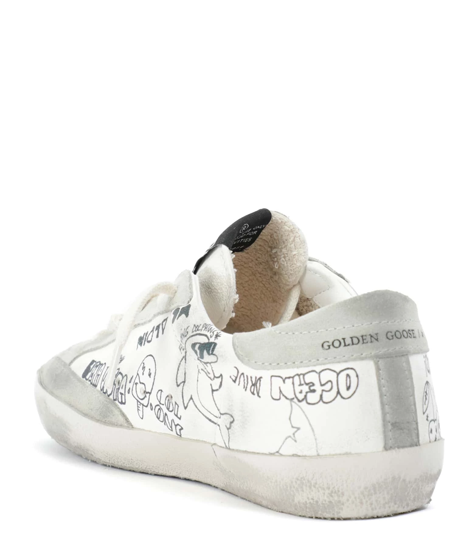 Golden Goose Baskets Enfant Superstar Sérigraphie Cuir Blanc Gris 5 Golden Goose Baskets Enfant Superstar Sérigraphie Cuir Blanc Gris – Image 3