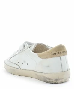 Golden Goose Baskets Enfant Old School Cuir Glitter Blanc Rose Beige -Golden Goose-boutique golde37942 pck20220314 3