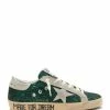 Golden Goose Baskets Superstar Cuir Glitter Vert, Exclusivité Lulli
