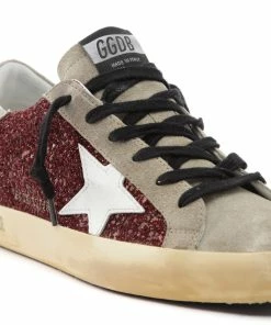 Golden Goose Baskets Superstar Cuir Bordeaux Taupe Blanc -Golden Goose-boutique golde43826 pck20220902 4