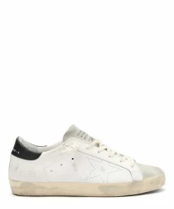 Golden Goose Baskets Homme Superstar Cuir Blanc Noir