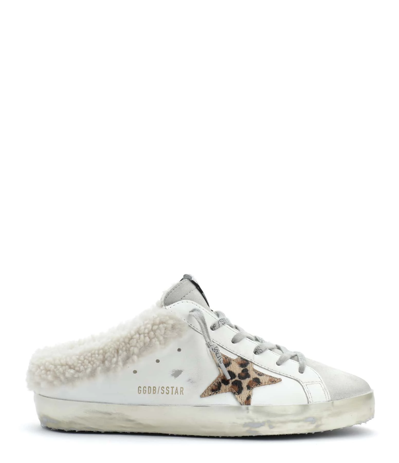 Golden Goose Baskets Superstar Sabot Cuir Blanc Léopard 3 Golden Goose Baskets Superstar Sabot Cuir Blanc Léopard