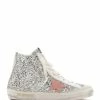 Golden Goose Baskets Francy Glitter Cuir Argenté Rose Foncé 2 Golden Goose Baskets Francy Glitter Cuir Argenté Rose Foncé -Golden Goose-boutique golde43831 pck20220902 1