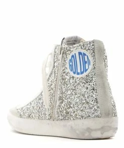 Golden Goose Baskets Francy Glitter Cuir Argenté Rose Foncé 11 Golden Goose Baskets Francy Glitter Cuir Argenté Rose Foncé -Golden Goose-boutique golde43831 pck20220902 3