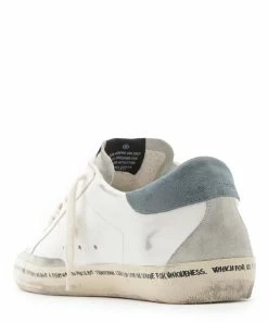 Golden Goose Baskets Superstar Cuir Blanc Violet Pétrole -Golden Goose-boutique golde43836 pck20220902 3