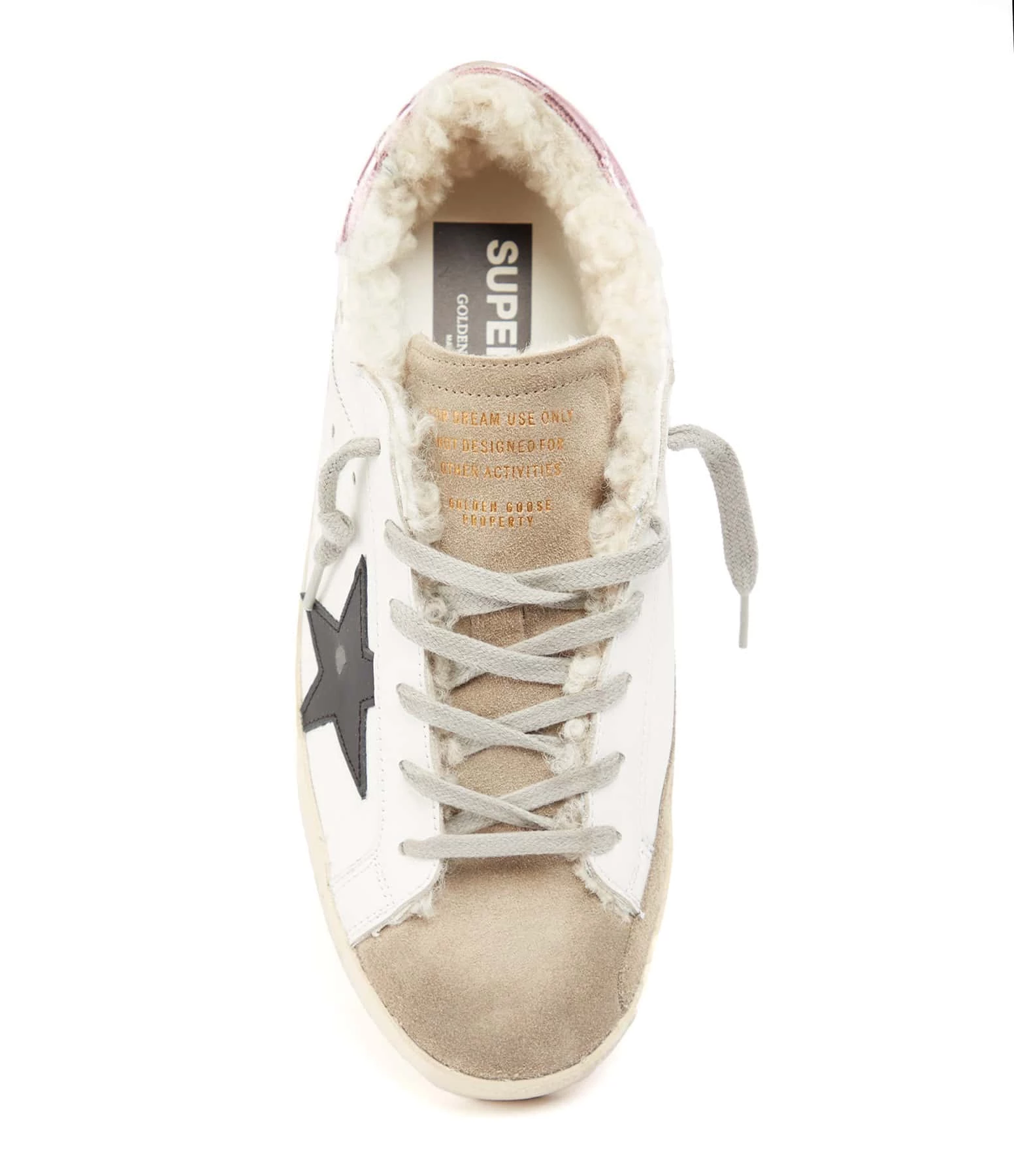Golden Goose Baskets Superstar Cuir Blanc Noir Rose 4 Golden Goose Baskets Superstar Cuir Blanc Noir Rose – Image 2