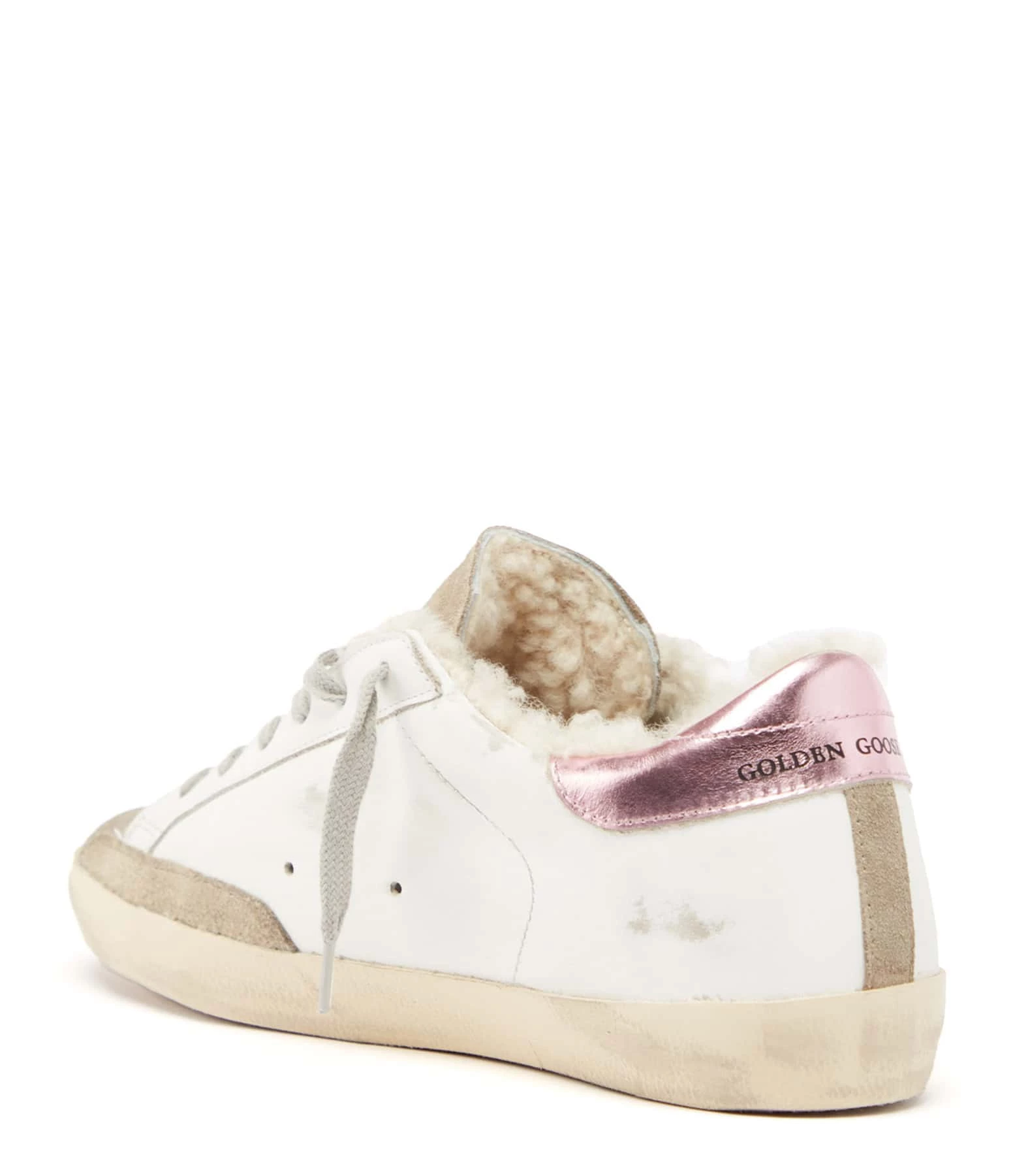 Golden Goose Baskets Superstar Cuir Blanc Noir Rose 5 Golden Goose Baskets Superstar Cuir Blanc Noir Rose – Image 3