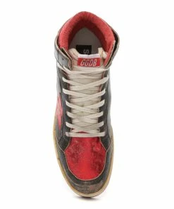 Golden Goose Baskets Sky Star Cuir Noir Rouge -Golden Goose-boutique golde43845 pck20220902 2