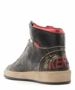 Golden Goose Baskets Sky Star Cuir Noir Rouge -Golden Goose-boutique golde43845 pck20220902 3