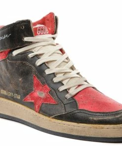 Golden Goose Baskets Sky Star Cuir Noir Rouge -Golden Goose-boutique golde43845 pck20220902 4
