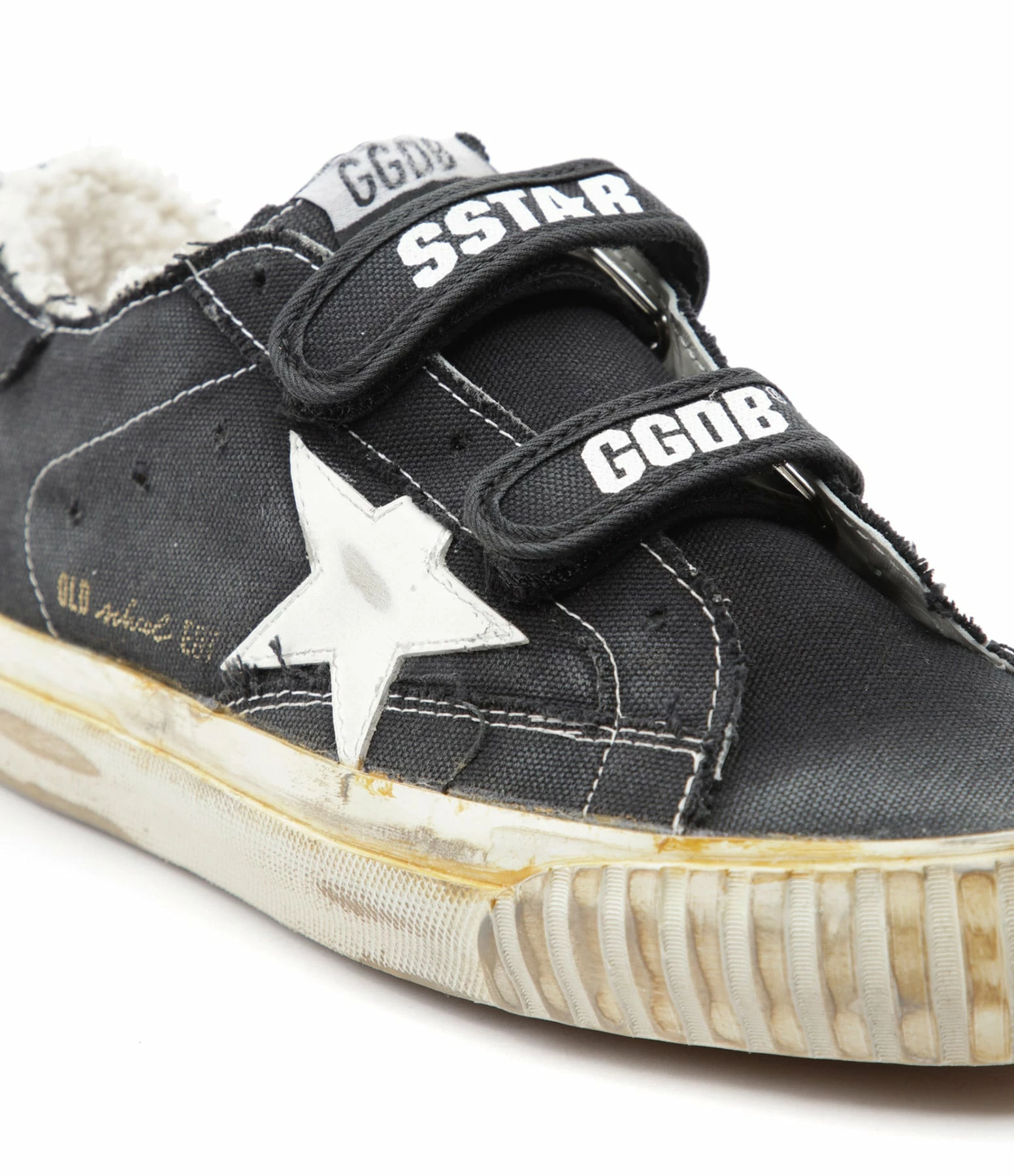 Golden Goose Baskets Old School Coton Noir Blanc 6 Golden Goose Baskets Old School Coton Noir Blanc – Image 4