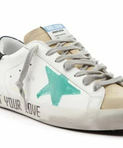 Golden Goose Baskets Homme Superstar Cuir Blanc Vert Noir -Golden Goose-boutique golde43861 pck20220902 4