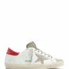 Golden Goose Baskets Homme Superstar Cuir Blanc Taupe Rouge -Golden Goose-boutique golde43899 pck20220628 1
