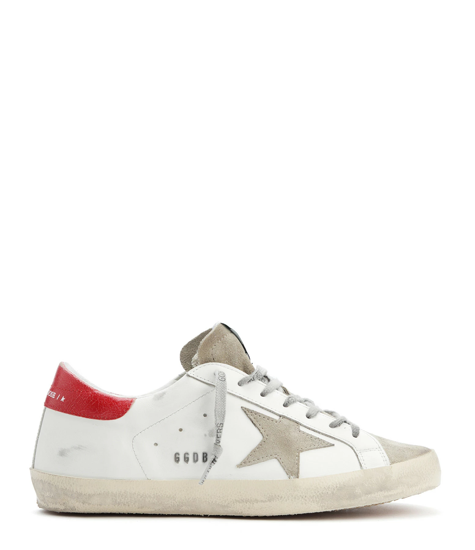 Golden Goose Baskets Homme Superstar Cuir Blanc Taupe Rouge 3 Golden Goose Baskets Homme Superstar Cuir Blanc Taupe Rouge