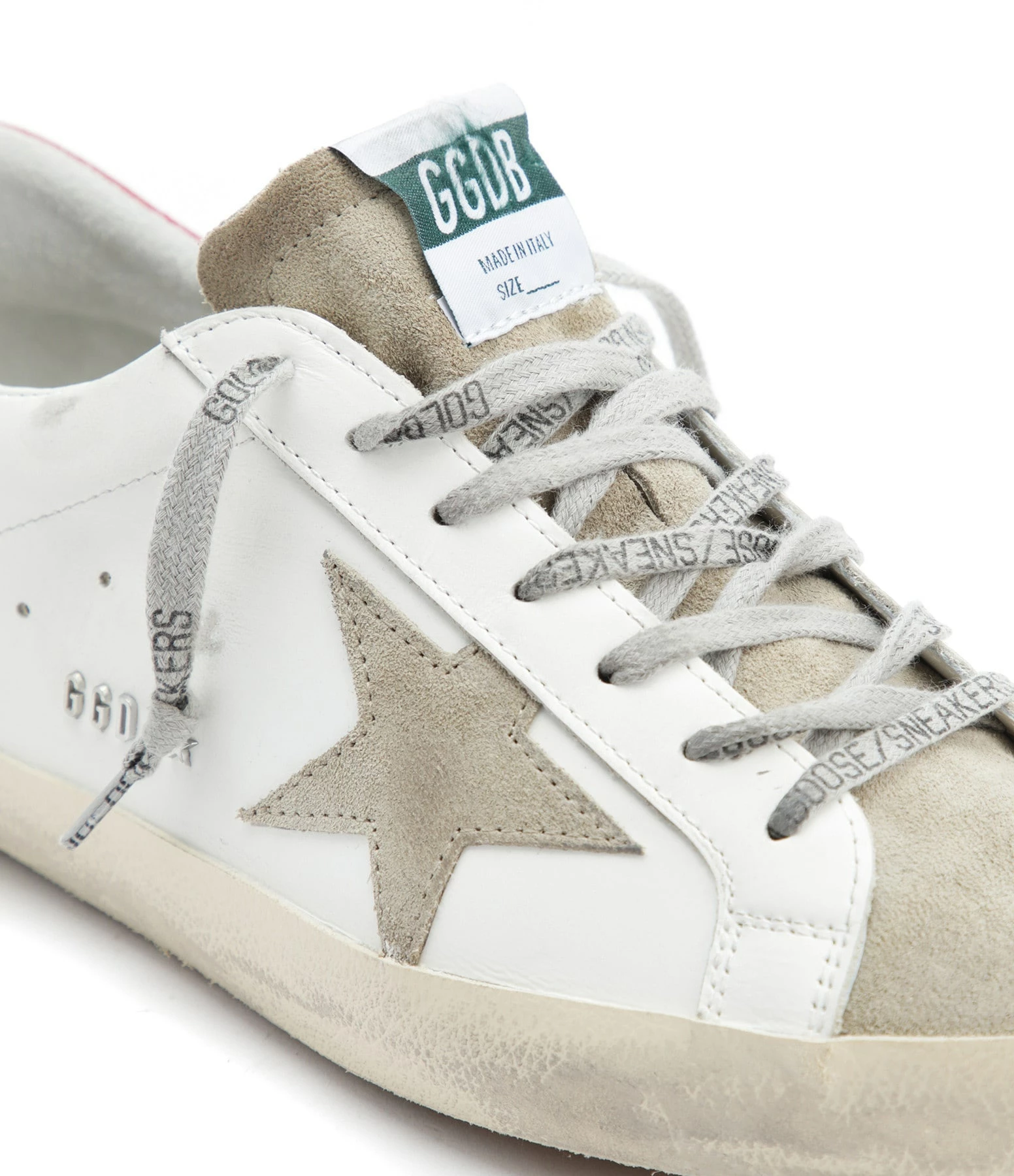 Golden Goose Baskets Homme Superstar Cuir Blanc Taupe Rouge 6 Golden Goose Baskets Homme Superstar Cuir Blanc Taupe Rouge – Image 4
