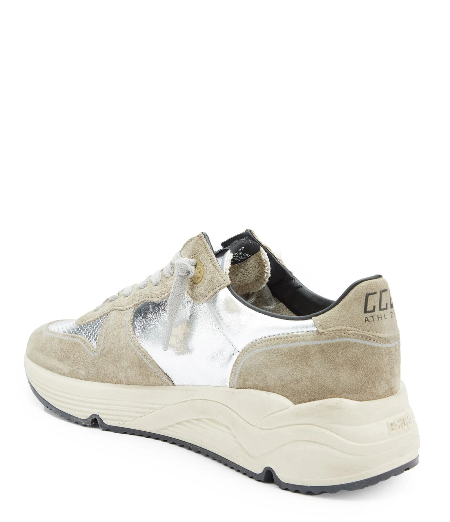 Golden Goose Baskets Homme Running Sole Cuir Ice Argenté Rouge 5 Golden Goose Baskets Homme Running Sole Cuir Ice Argenté Rouge – Image 3