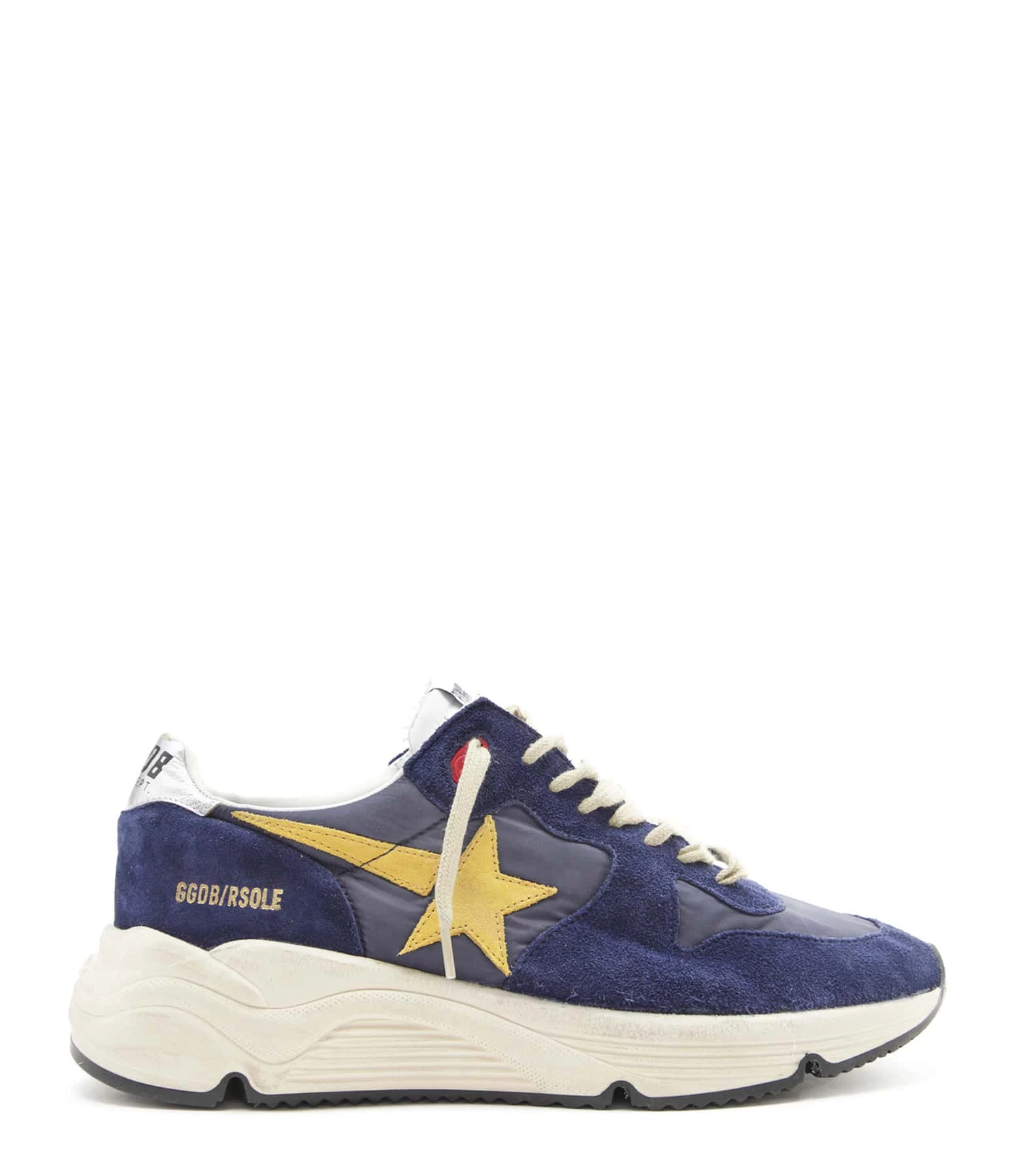Golden Goose Baskets Homme Running Sole Cuir Bleu Foncé Marine Moutarde 3 Golden Goose Baskets Homme Running Sole Cuir Bleu Foncé Marine Moutarde