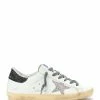 Golden Goose Baskets Superstar Cuir Blanc Crocodile