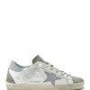 Golden Goose Baskets Superstar Cuir Blanc Gris