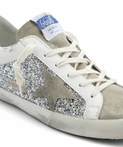 Golden Goose Baskets Superstar Cuir Glitter Argenté -Golden Goose-boutique golde43926 pck20220628 4