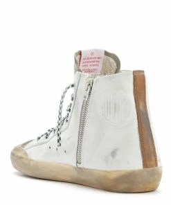 Golden Goose Baskets Francy Glitter Cuir Blanc Taupe 11 Golden Goose Baskets Francy Glitter Cuir Blanc Taupe -Golden Goose-boutique golde43930 pck20220628 3