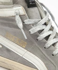 Golden Goose Baskets Slide Cuir Gris -Golden Goose-boutique golde43931 pck20220617 3