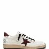 Golden Goose Baskets Ball Star Glitter Cuir Blanc Bordeaux 1 Golden Goose Baskets Ball Star Glitter Cuir Blanc Bordeaux -Golden Goose-boutique golde43933 pck20220617 1