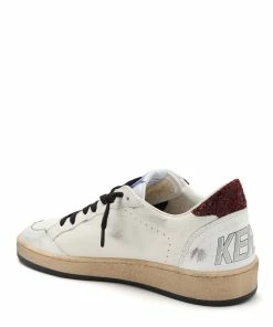 Golden Goose Baskets Ball Star Glitter Cuir Blanc Bordeaux 10 Golden Goose Baskets Ball Star Glitter Cuir Blanc Bordeaux -Golden Goose-boutique golde43933 pck20220617 3