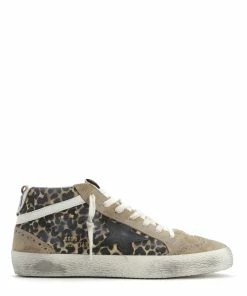 Golden Goose Baskets Mid Star Cuir Léopard