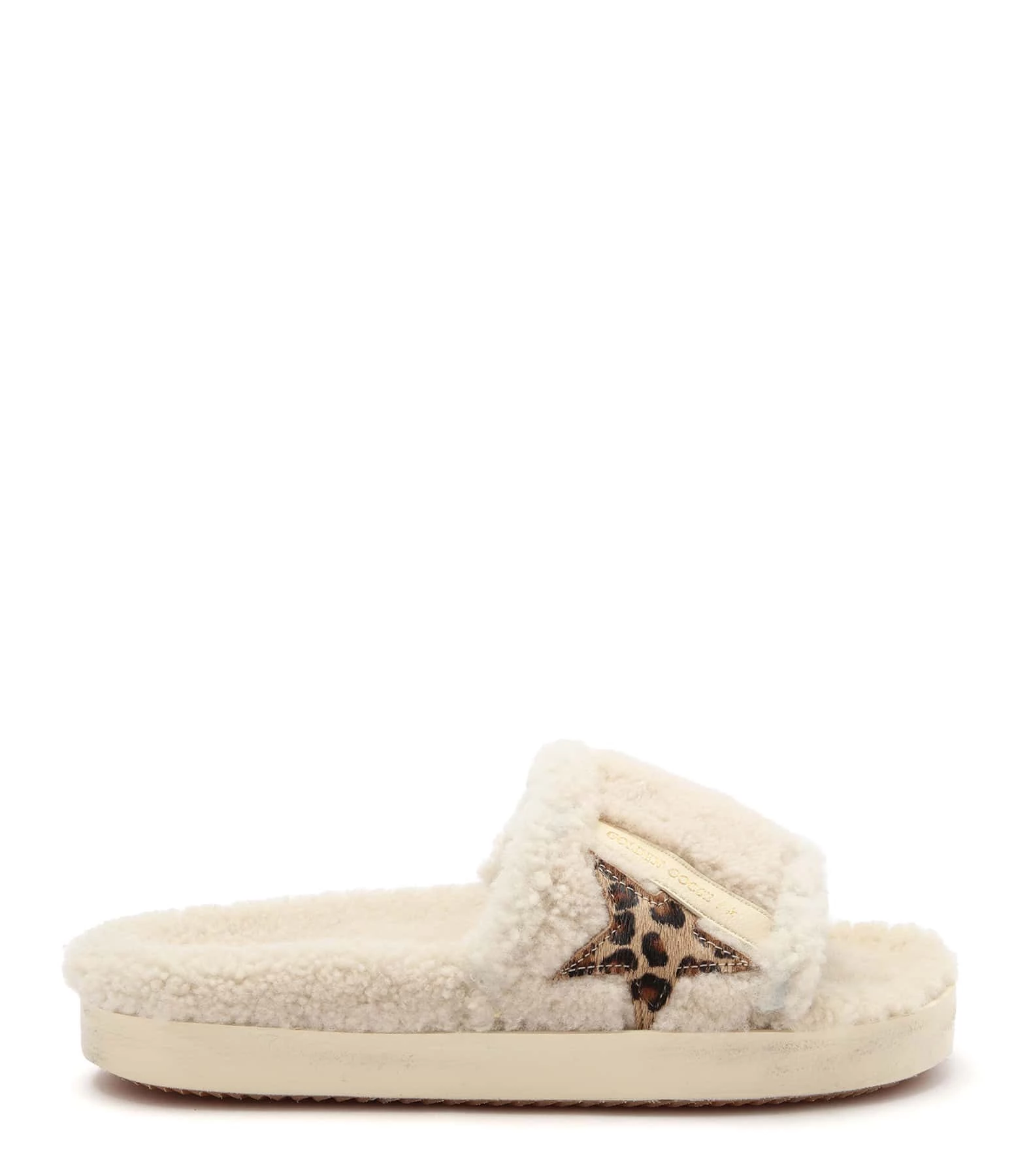 Golden Goose Mules Poolstar Cuir Beige Léopard 3 Golden Goose Mules Poolstar Cuir Beige Léopard
