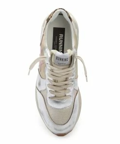 Golden Goose Baskets Running Sole Cuir Beige Argenté -Golden Goose-boutique golde43939 pck20220801 2