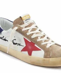 Golden Goose Baskets Homme Superstar Cuir Blanc Rouge Tabac -Golden Goose-boutique golde43971 pck20220705 4