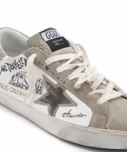 Golden Goose Baskets Homme Superstar Sérigraphié Cuir Blanc Taupe 13 Golden Goose Baskets Homme Superstar Sérigraphié Cuir Blanc Taupe -Golden Goose-boutique golde43972 pck20220711 4 1