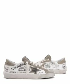 Golden Goose Baskets Homme Superstar Sérigraphié Cuir Blanc Taupe 14 Golden Goose Baskets Homme Superstar Sérigraphié Cuir Blanc Taupe -Golden Goose-boutique golde43972 pck20220711 5 1
