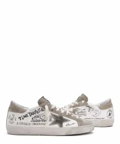Golden Goose Baskets Superstar Sérigraphié Cuir Blanc Taupe 20 Golden Goose Baskets Superstar Sérigraphié Cuir Blanc Taupe -Golden Goose-boutique golde43972 pck20220711 5 2