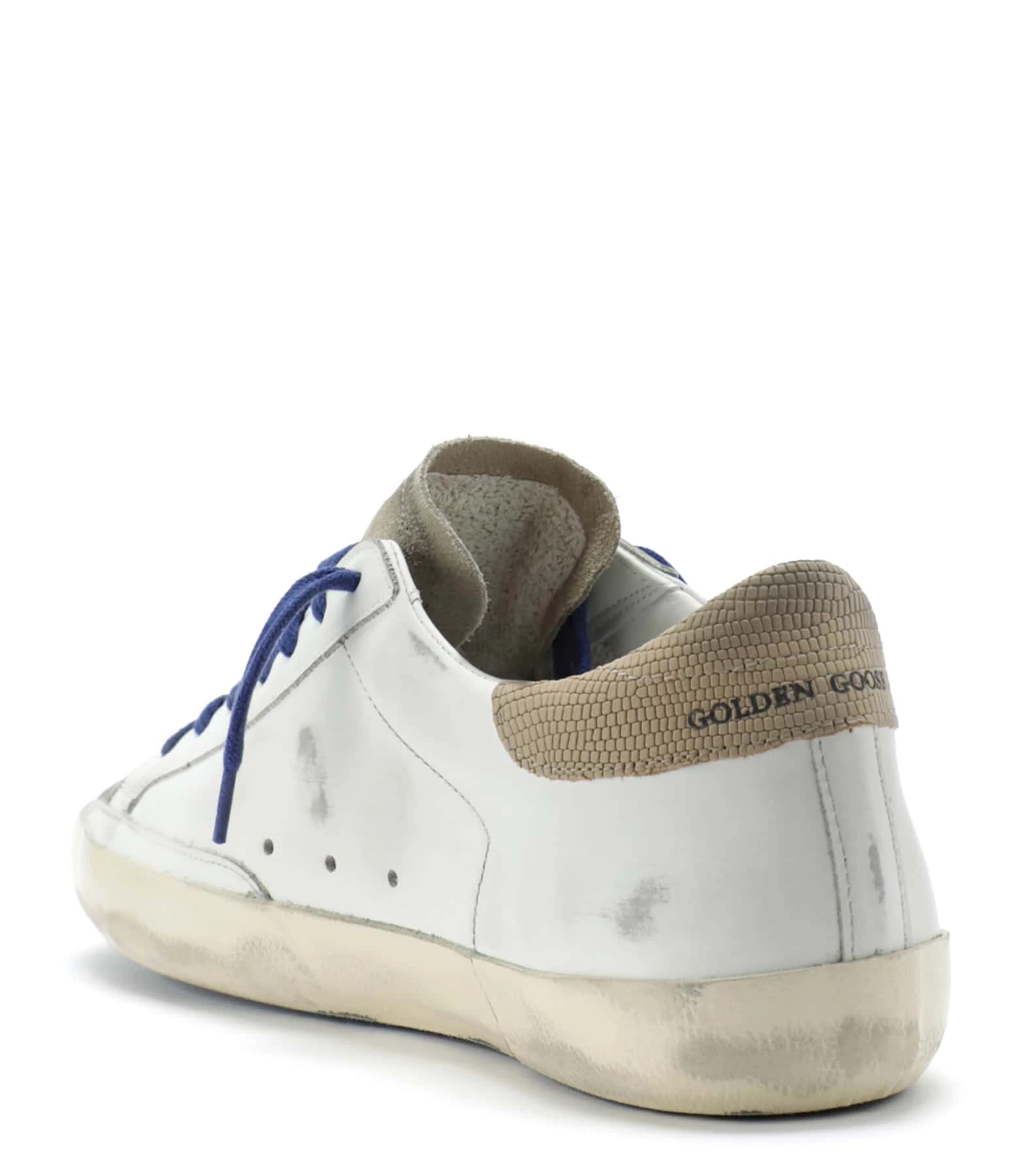 Golden Goose Baskets Homme Superstar Cuir Blanc Taupe Noir 5 Golden Goose Baskets Homme Superstar Cuir Blanc Taupe Noir – Image 3