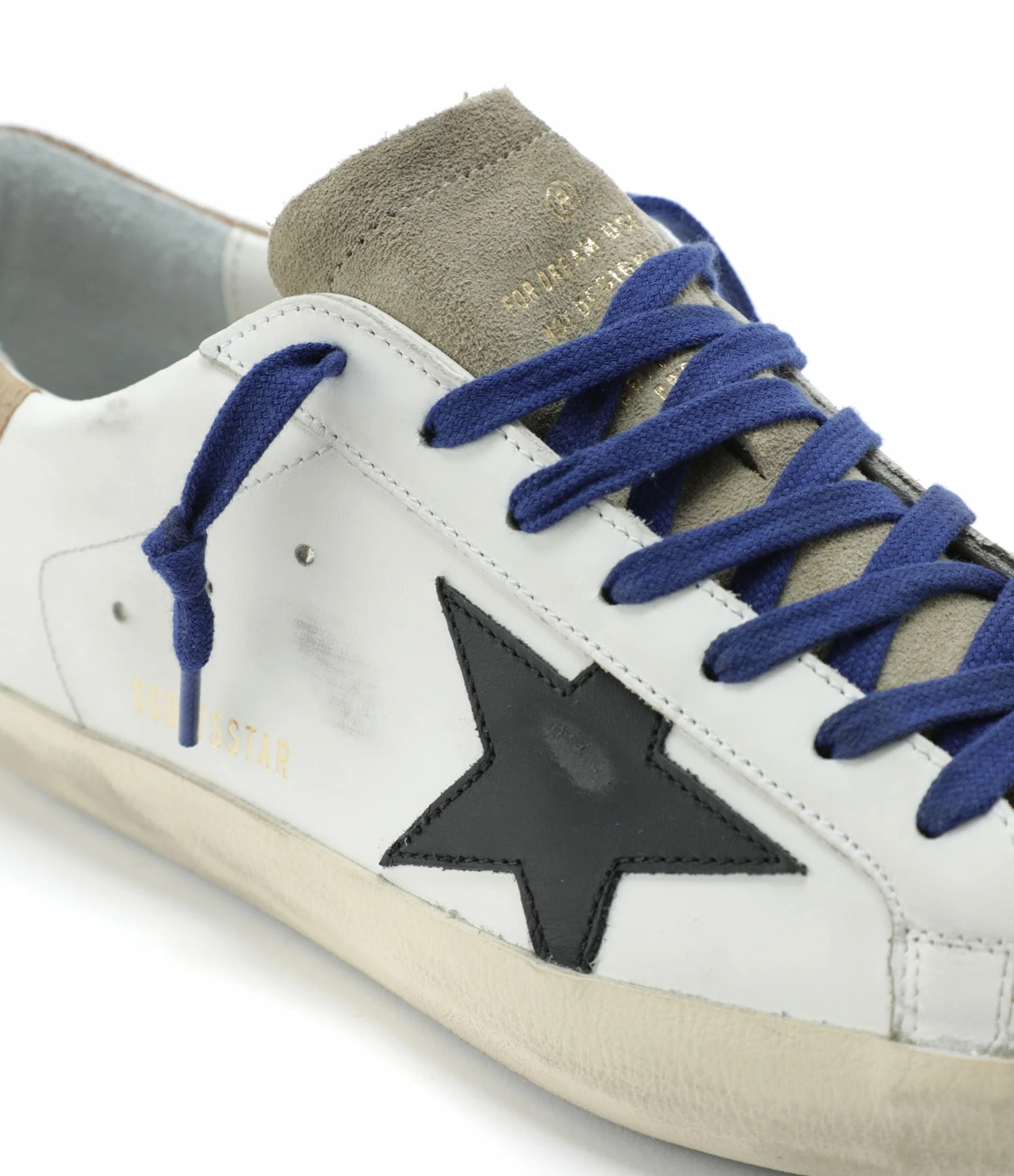 Golden Goose Baskets Homme Superstar Cuir Blanc Taupe Noir 6 Golden Goose Baskets Homme Superstar Cuir Blanc Taupe Noir – Image 4