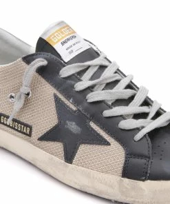 Golden Goose Baskets Homme Superstar Cuir Beige Noir -Golden Goose-boutique golde43974 pck20220711 4 1