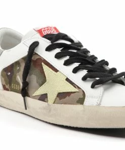 Golden Goose Baskets Homme Superstar Cuir Camouflage Blanc Vert -Golden Goose-boutique golde43975 pck20220902 4